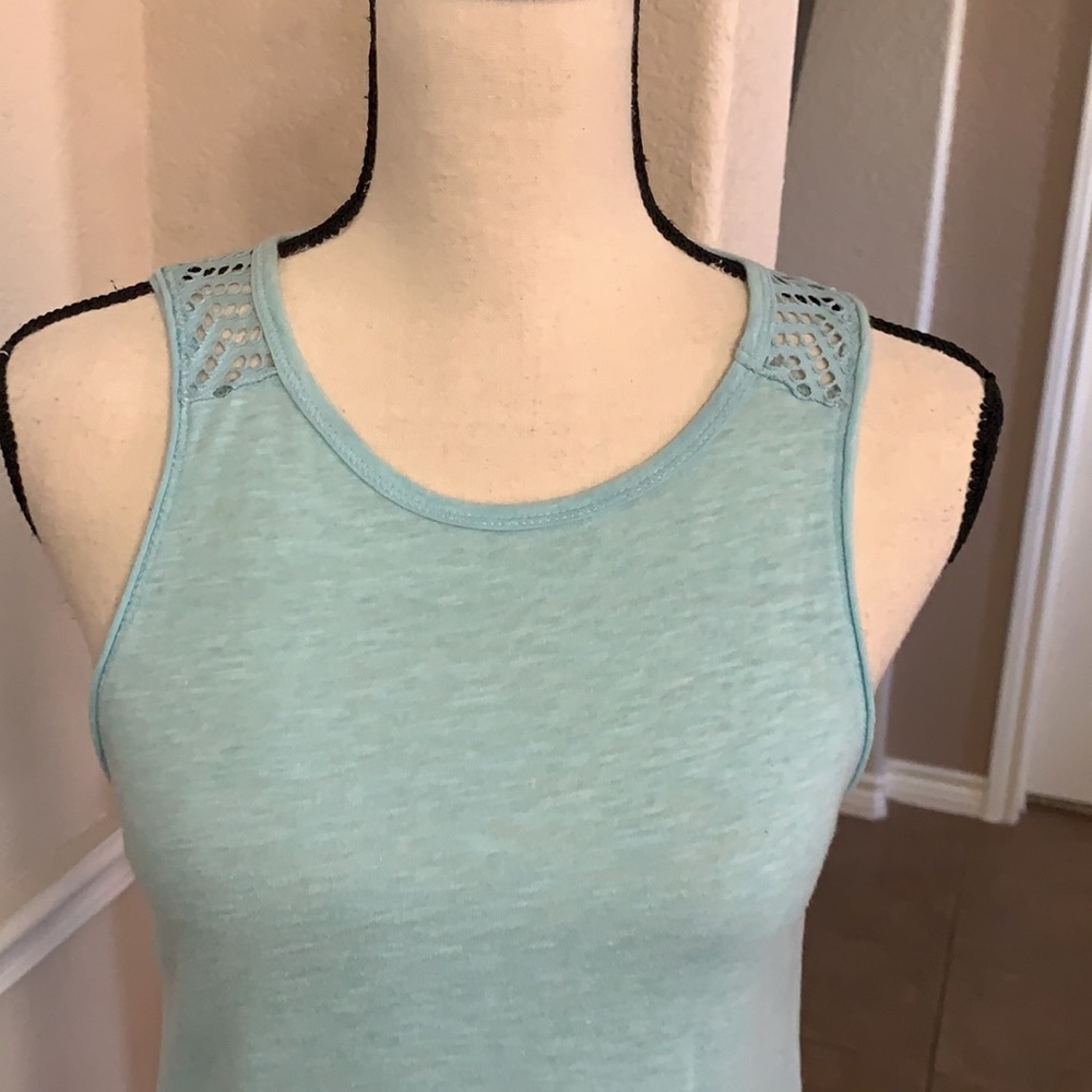 Aeropostale light turquoise tank top - Picture 6 of 17
